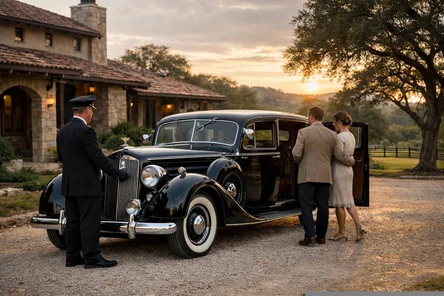 Luxury Antique Vehicle Rental with Driver in Bulverde Texas