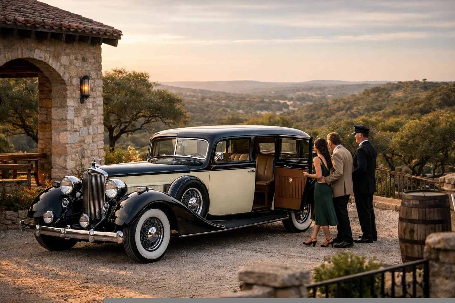 Luxury Antique Vehicle Rental with Driver in Helotes Texas