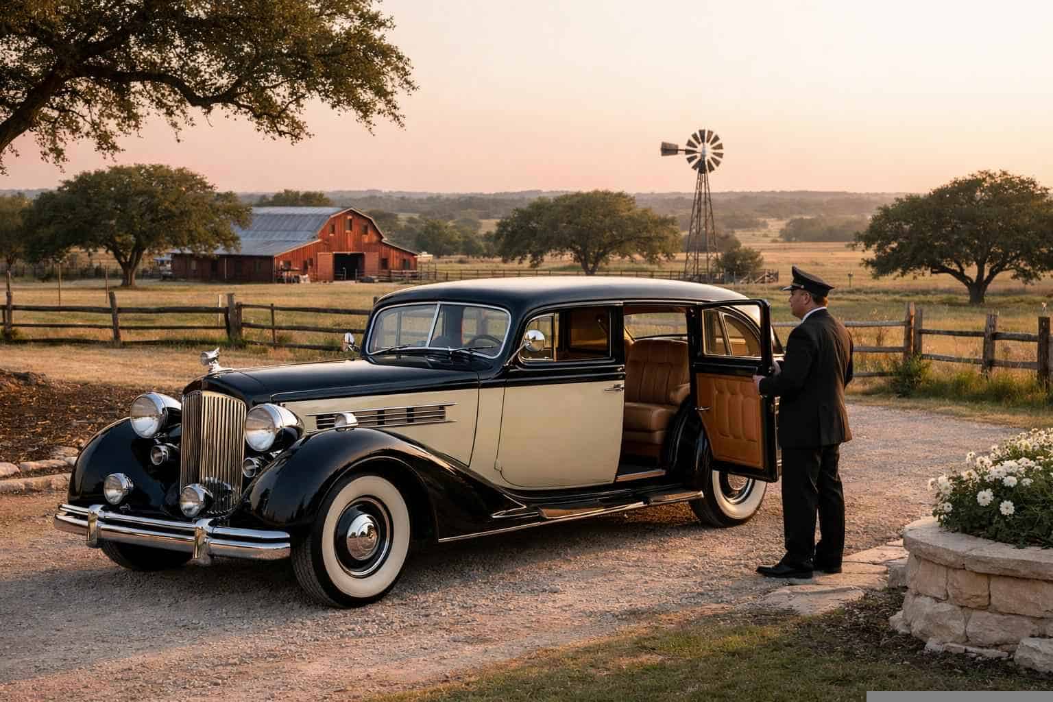Luxury Antique Vehicle Rental with Driver in La Vernia Texas