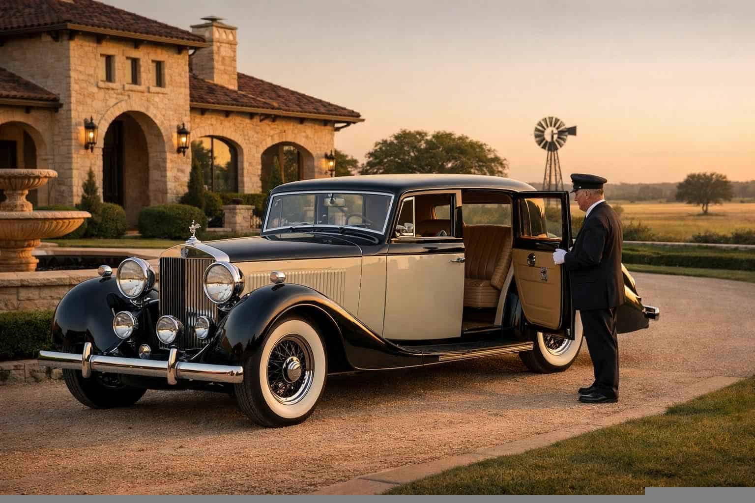 Luxury Antique Vehicle Rental with Driver in Schertz Texas