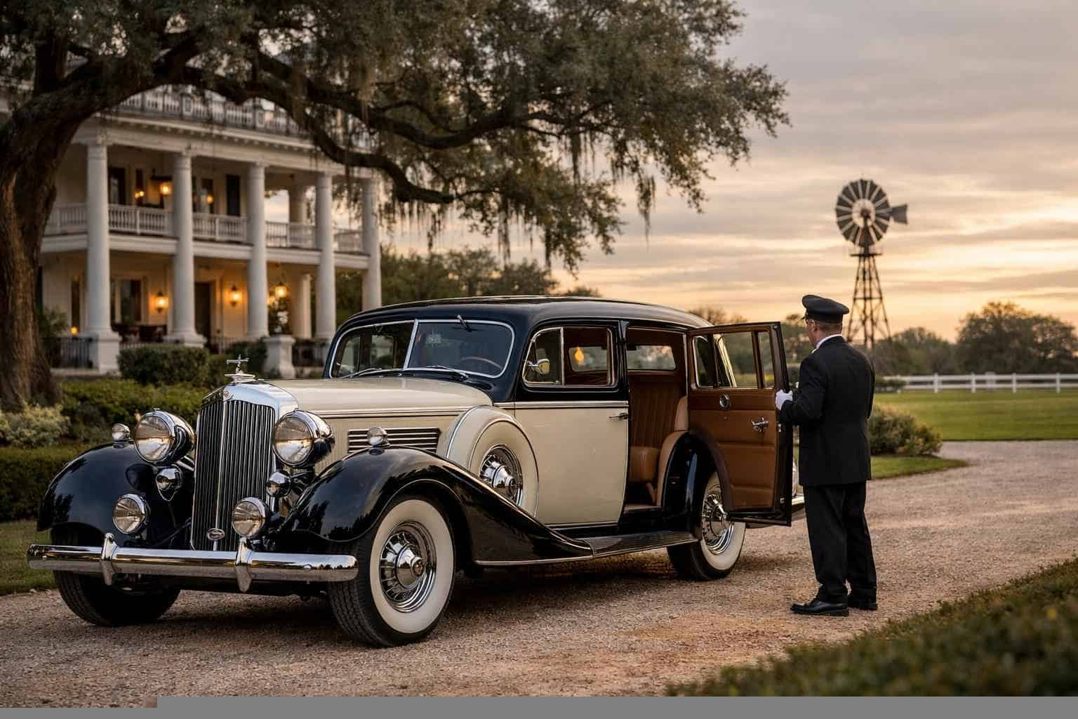 Luxury Antique Vehicle Rental with Driver in Selma Texas