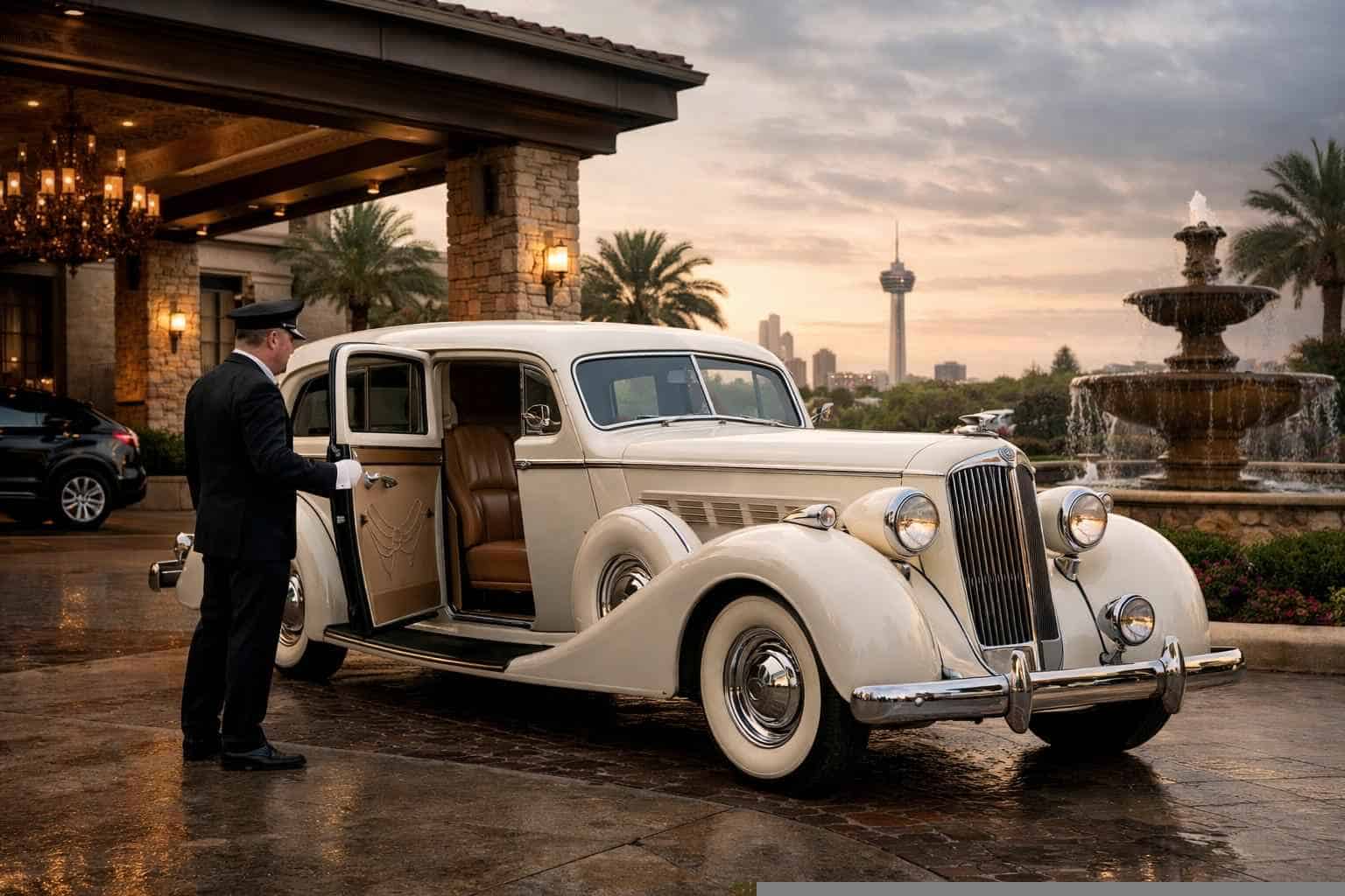 Luxury Antique Vehicle Rental With Driver In Universal City Texas