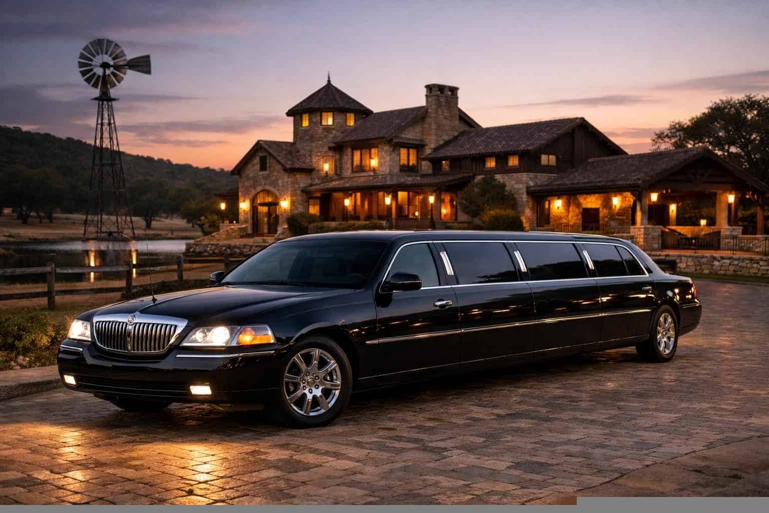 Luxury Black Limo Rental In Boerne Texas