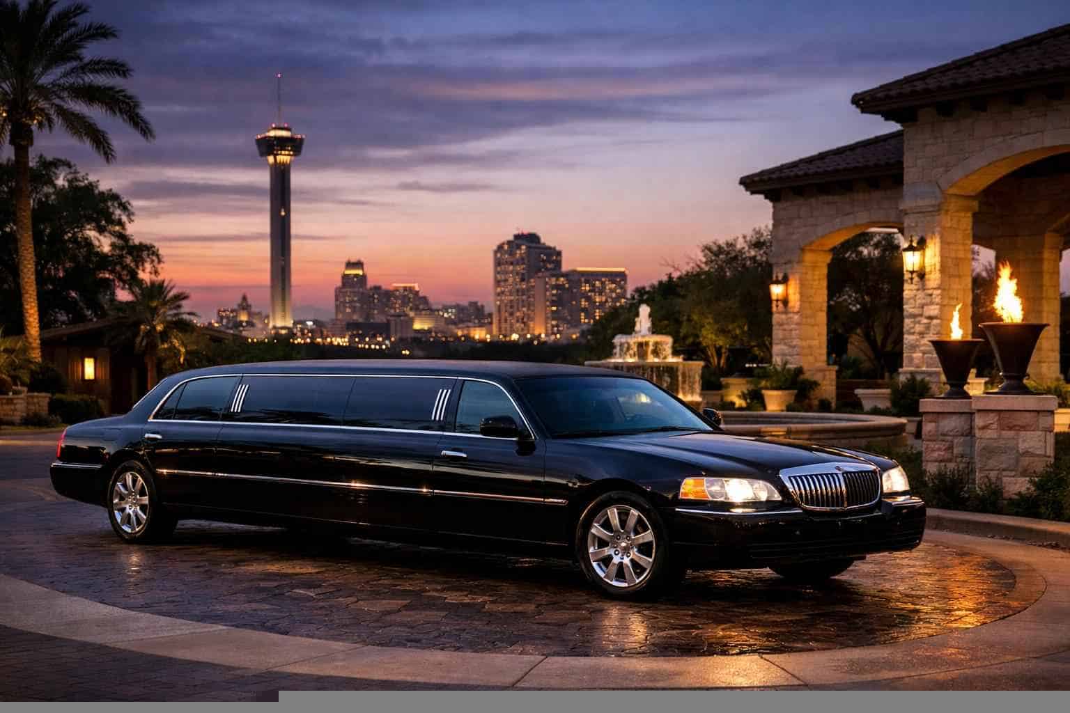 Luxury Black Limo Rental in Converse Texas