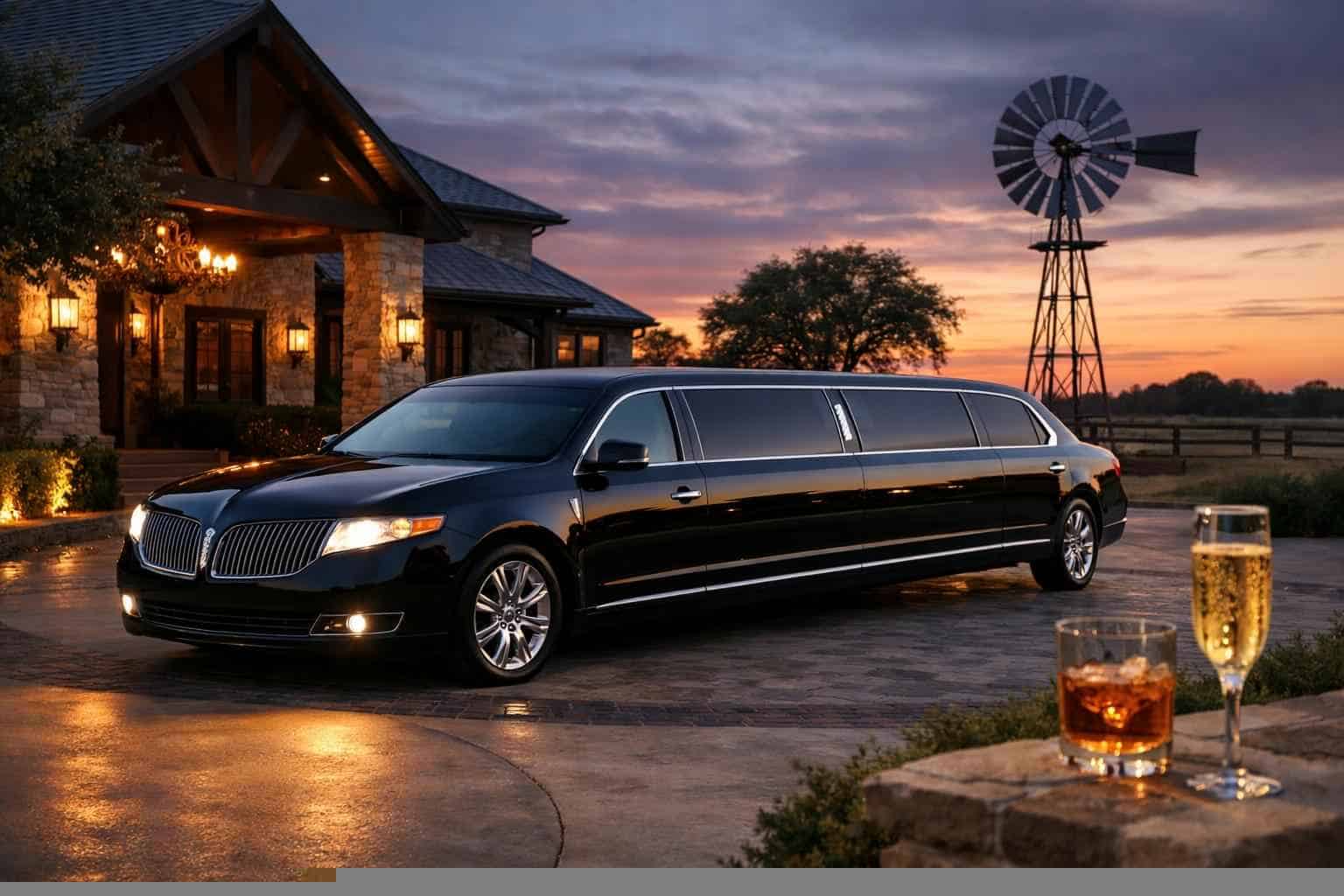 Luxury Black Limo Rental in La Vernia Texas