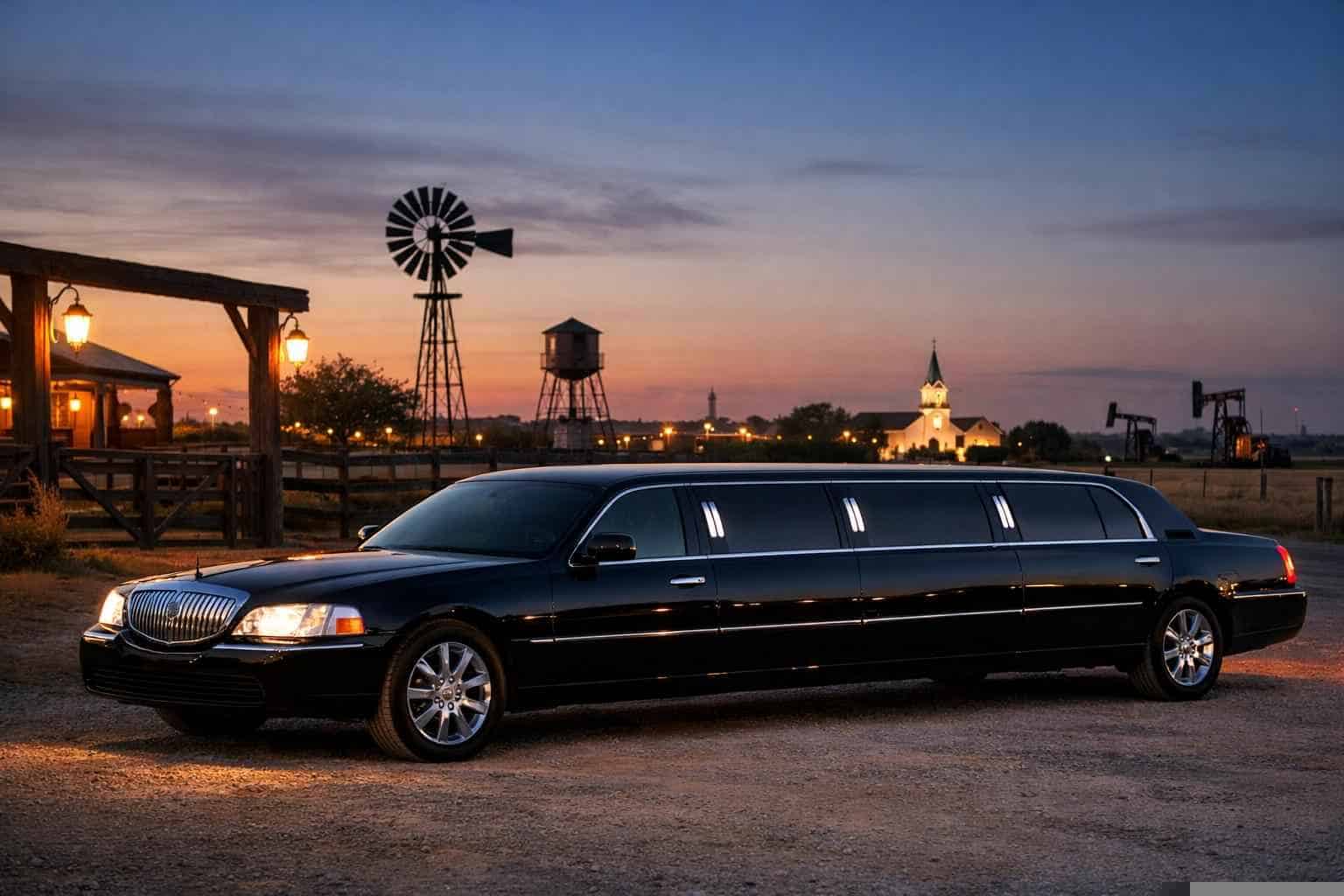 Luxury Black Limo Rental in Pleasanton Texas