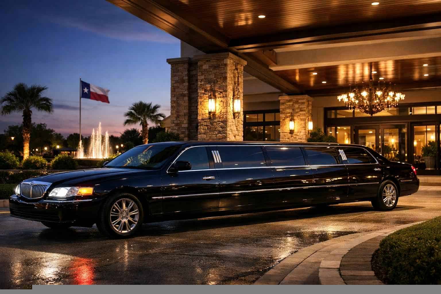 Luxury Black Limo Rental in Selma Texas