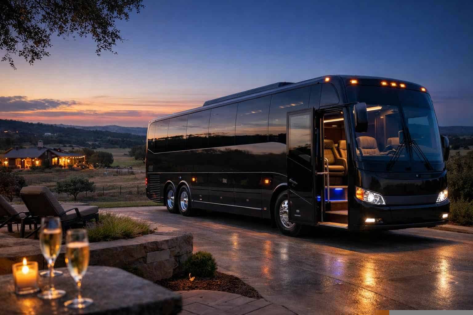 Luxury Bus Rental in Cibolo Texas