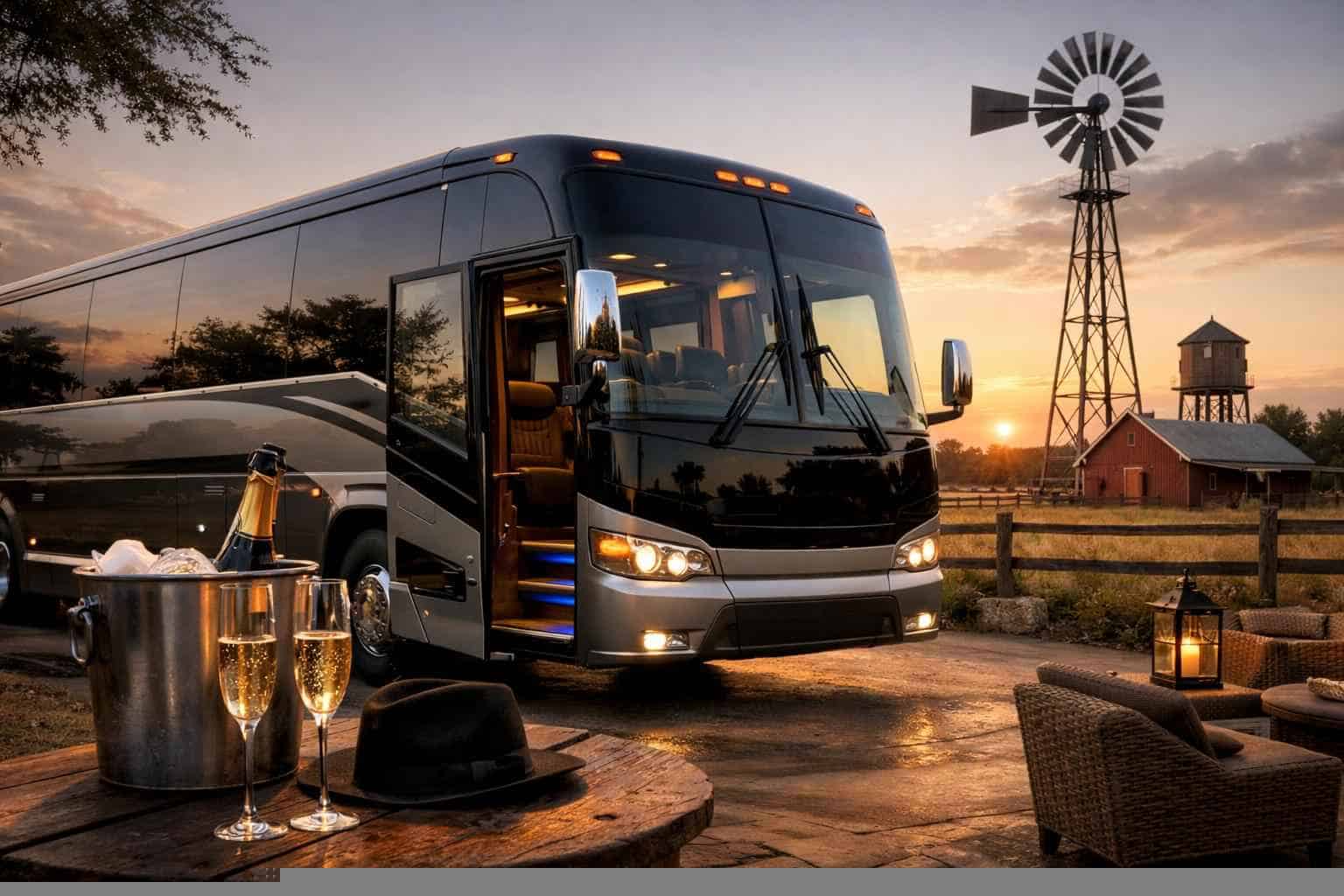 Luxury Bus Rental in Pleasanton Texas