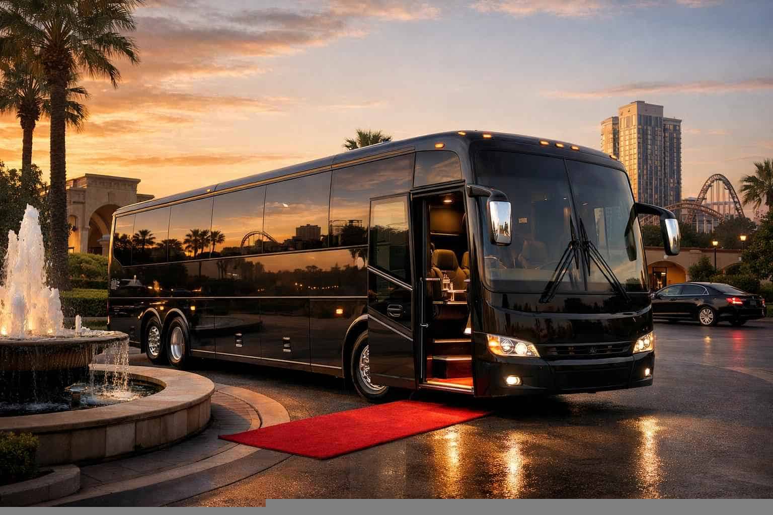 Luxury Bus Rental in Universal City Texas
