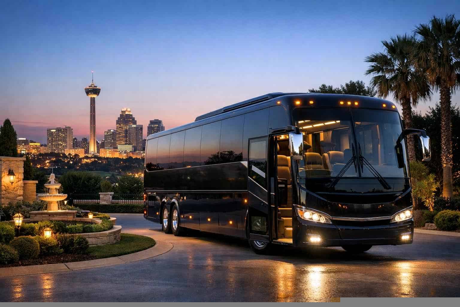 Luxury Bus Rental in Windcrest Texas