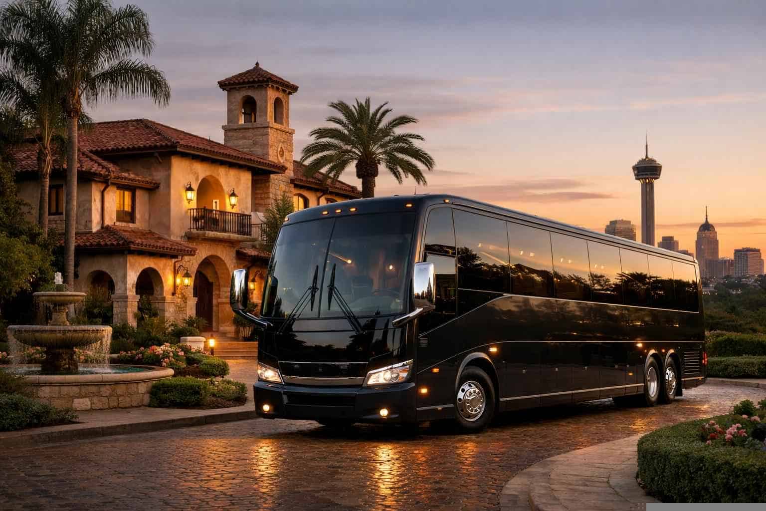 Luxury Charter Bus Rental in Alamo Heights Texas