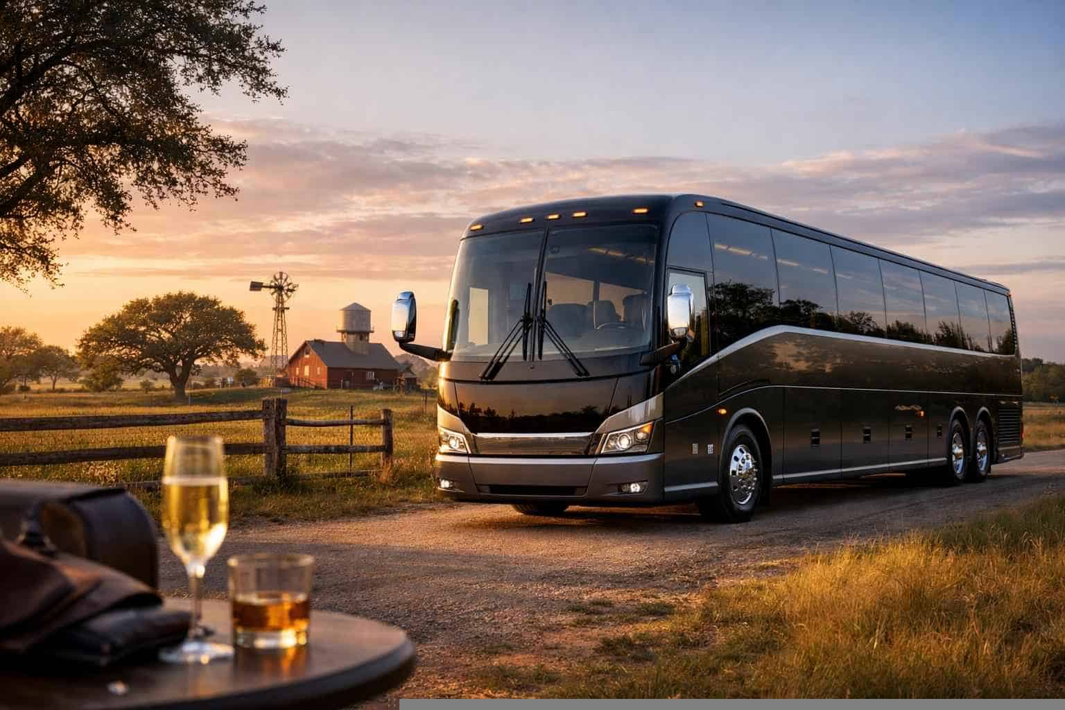 Luxury Charter Bus Rental in Floresville Texas