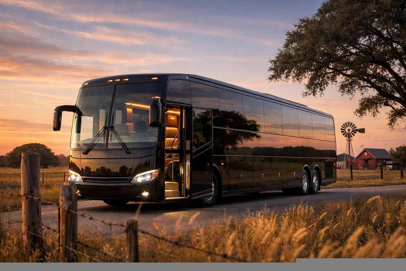 Luxury Charter Bus Rental in La Vernia Texas