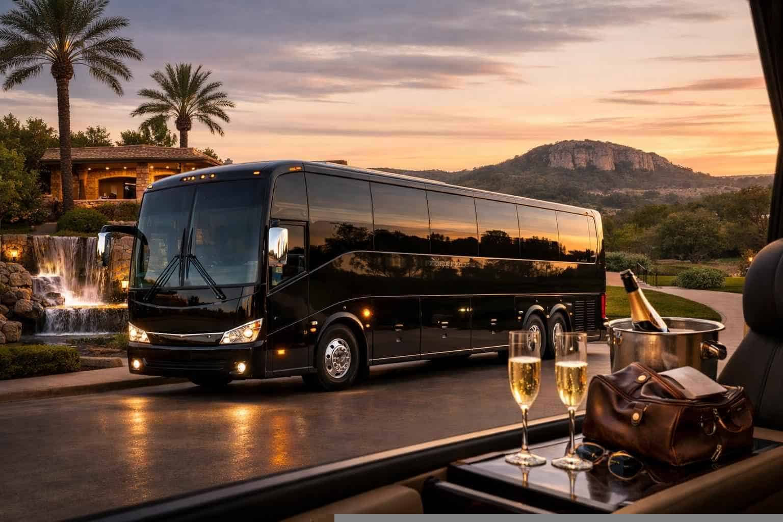 Luxury Charter Bus Rental in Leon Valley Texas