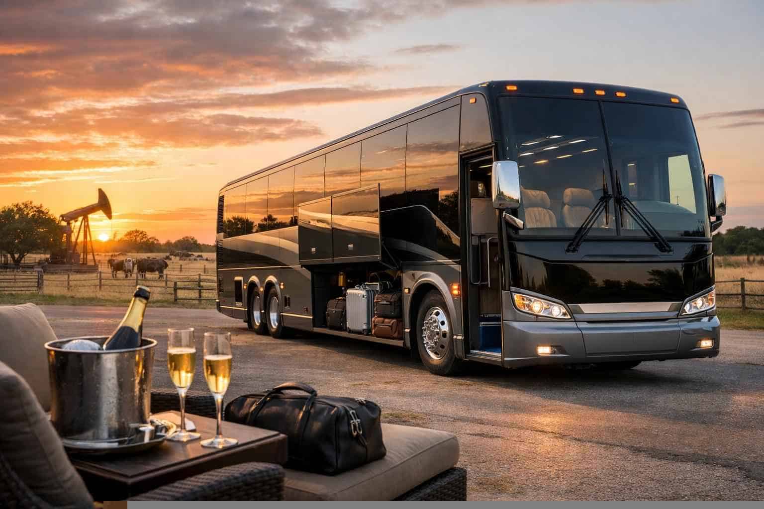 Luxury Charter Bus Rental In Pleasanton Texas