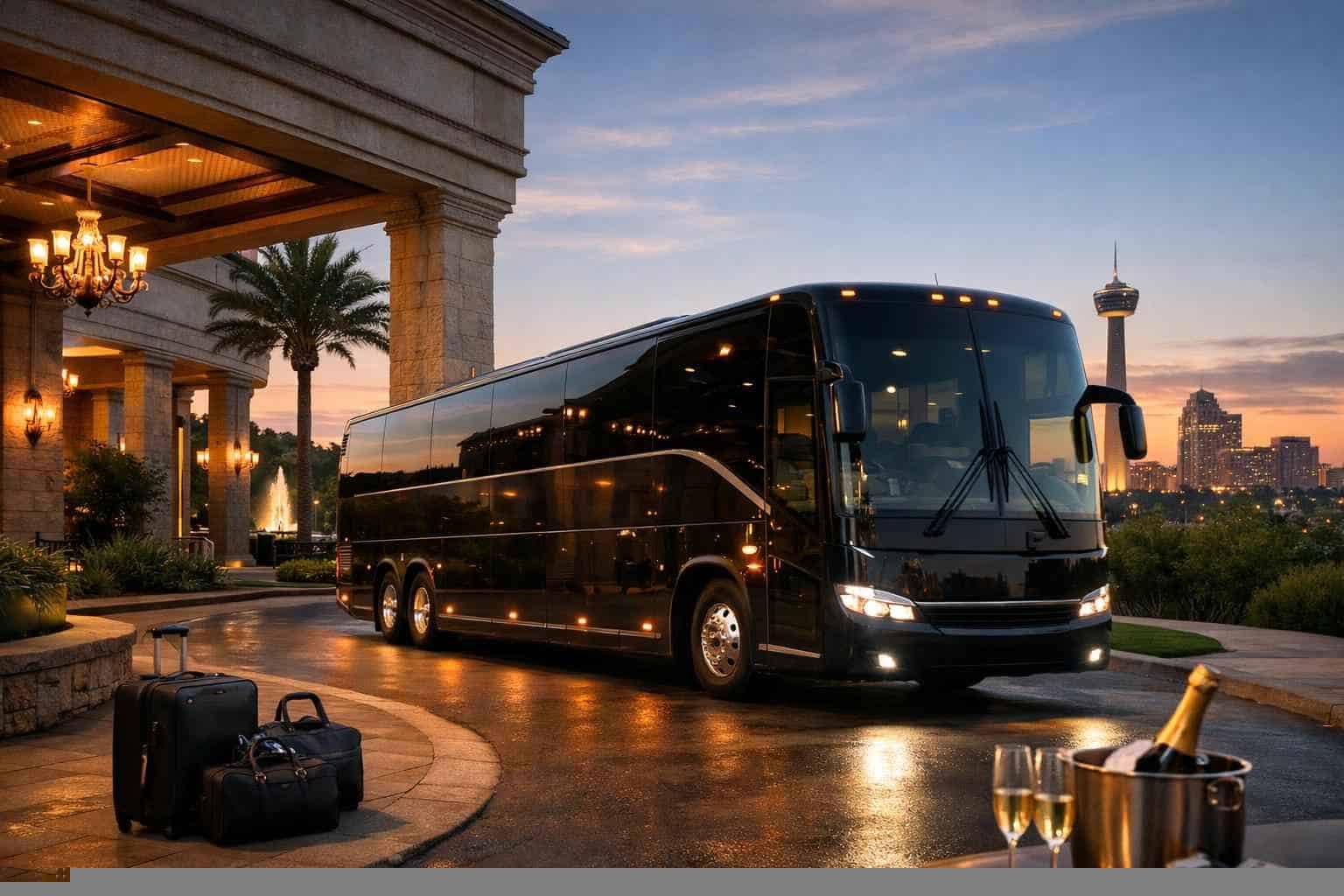 Luxury Charter Bus Rental in Windcrest Texas