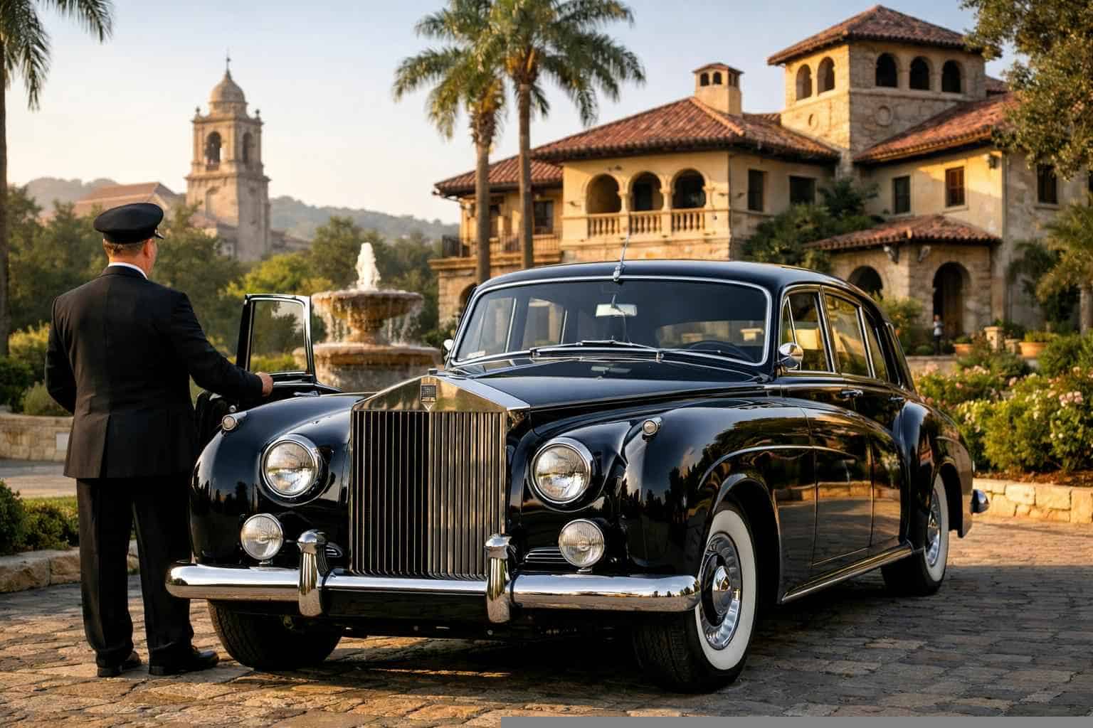Luxury Classic Car Chauffeur Service in Alamo Heights Texas