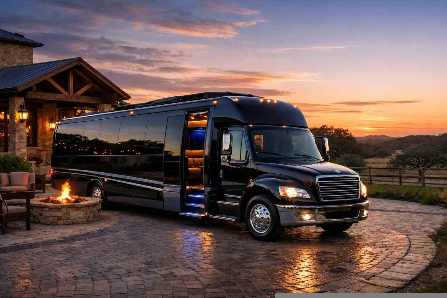 Luxury Limo Bus Rental in Boerne Texas