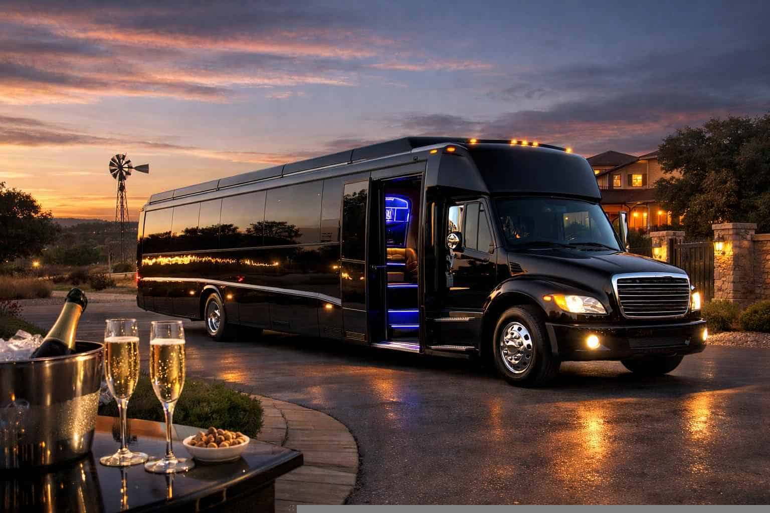 Luxury Limo Bus Rental in Cibolo Texas