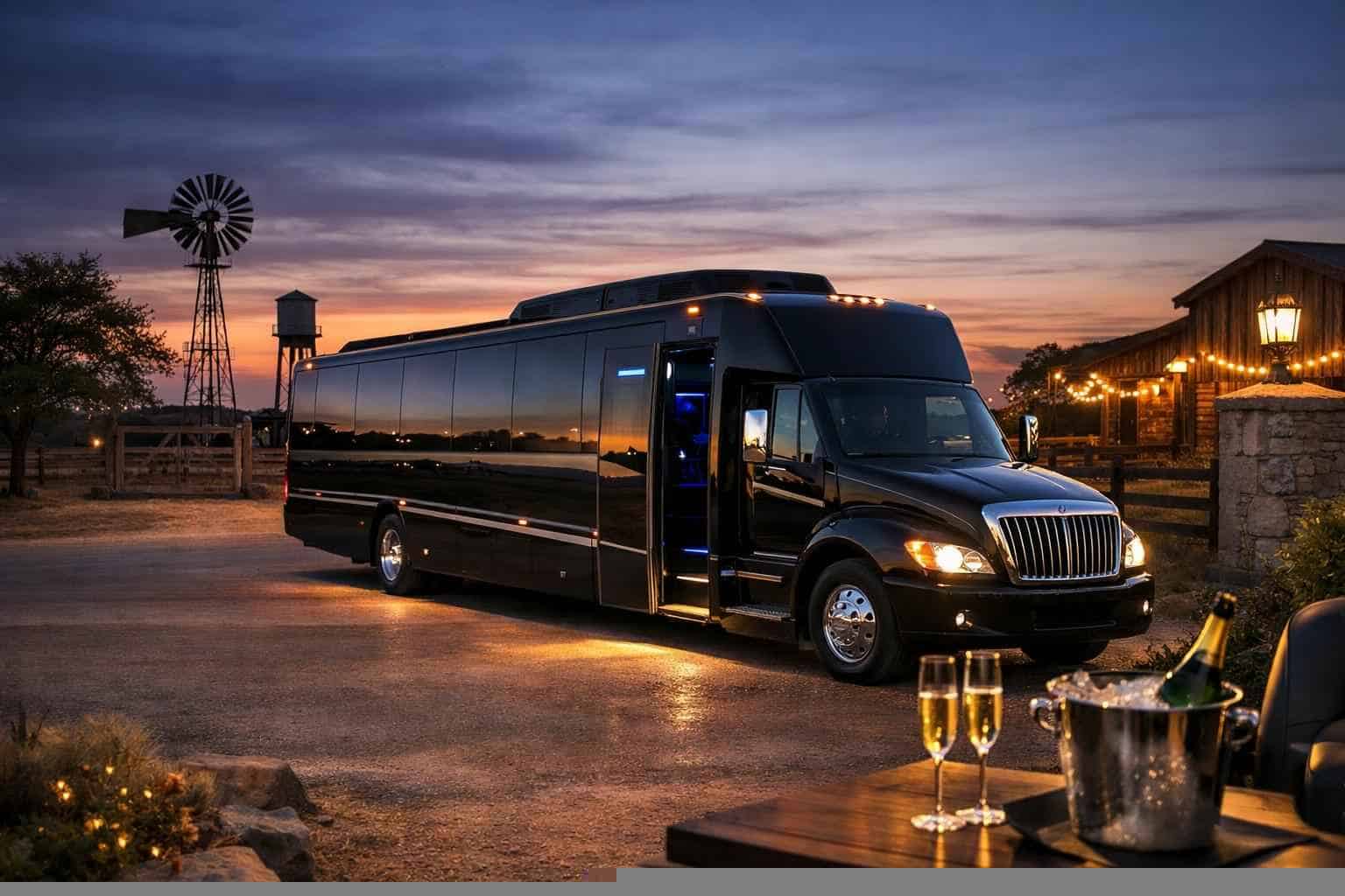 Luxury Limo Bus Rental in La Vernia Texas