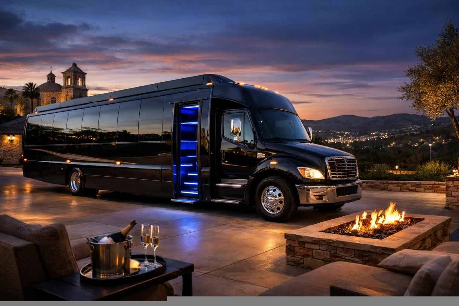 Luxury Limo Bus Rental in Leon Valley Texas