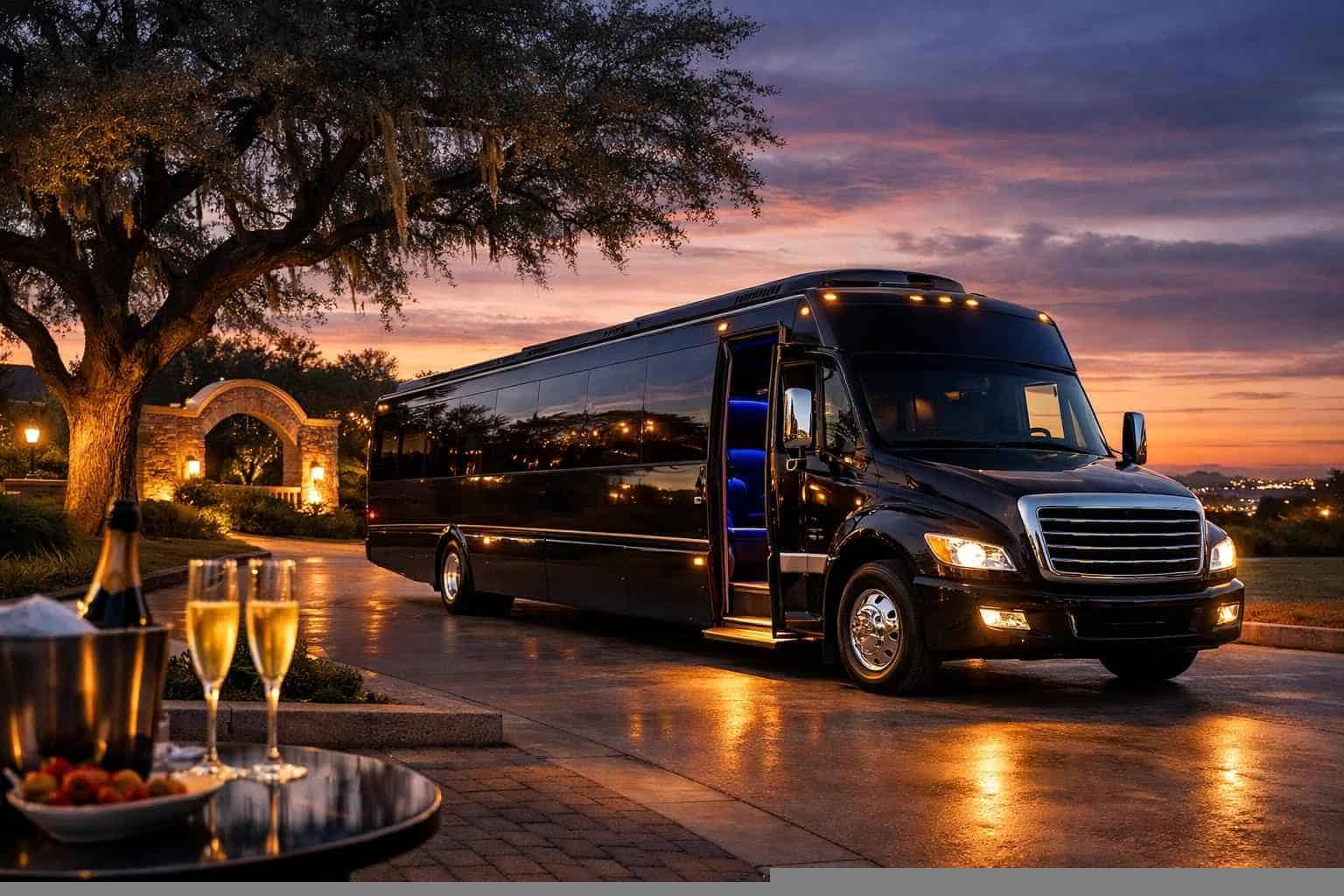 Luxury Limo Bus Rental in Live Oak Texas