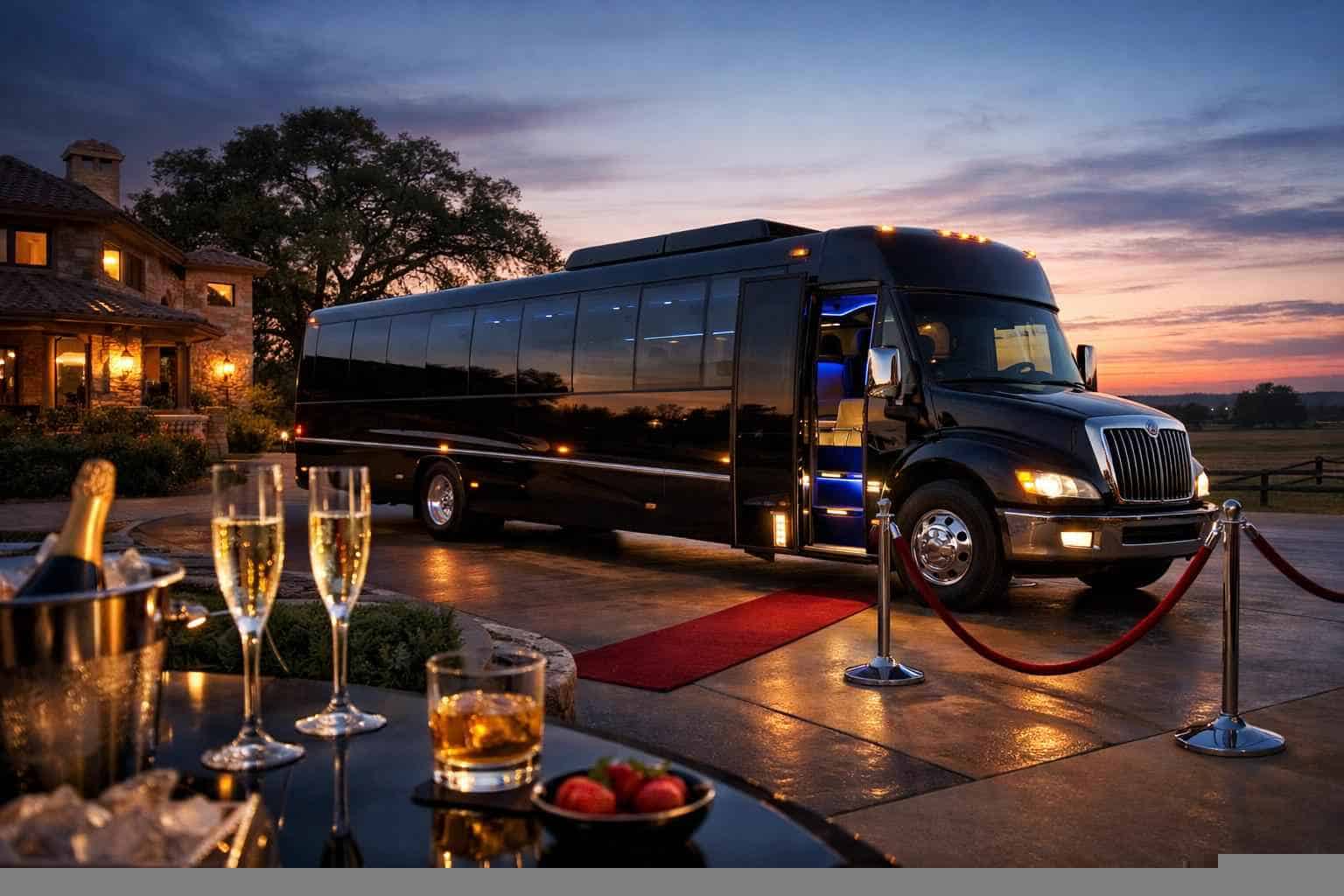 Luxury Limo Bus Rental in Seguin Texas