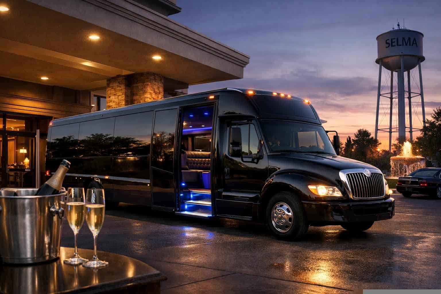 Luxury Limo Bus Rental in Selma Texas