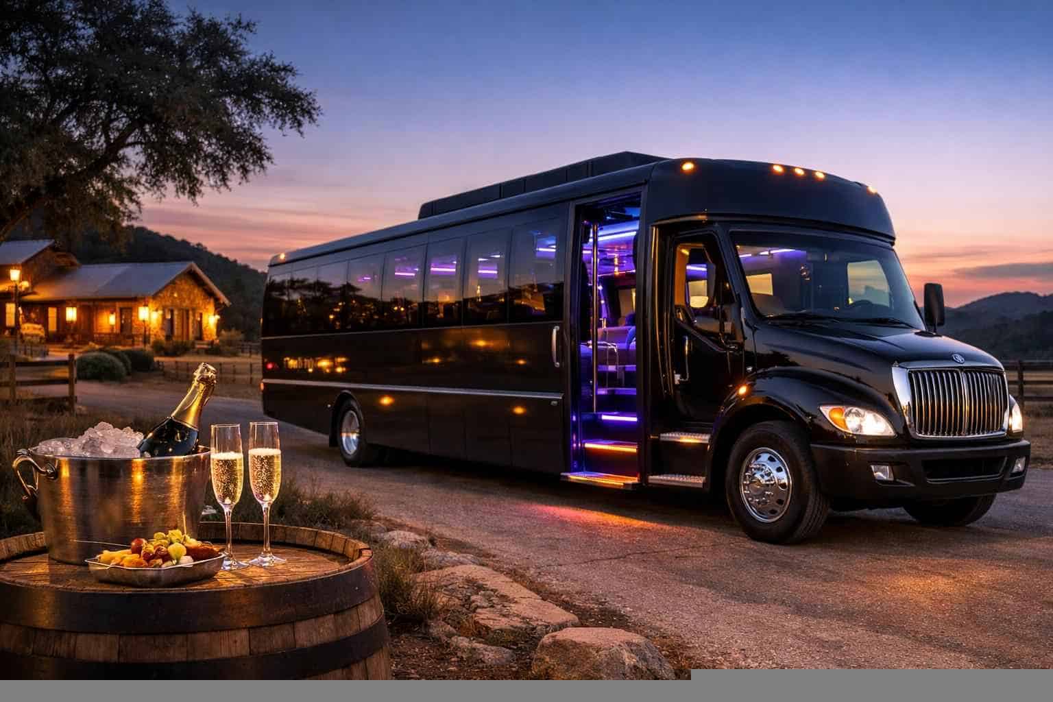 Luxury Party Bus Rental in Boerne Texas
