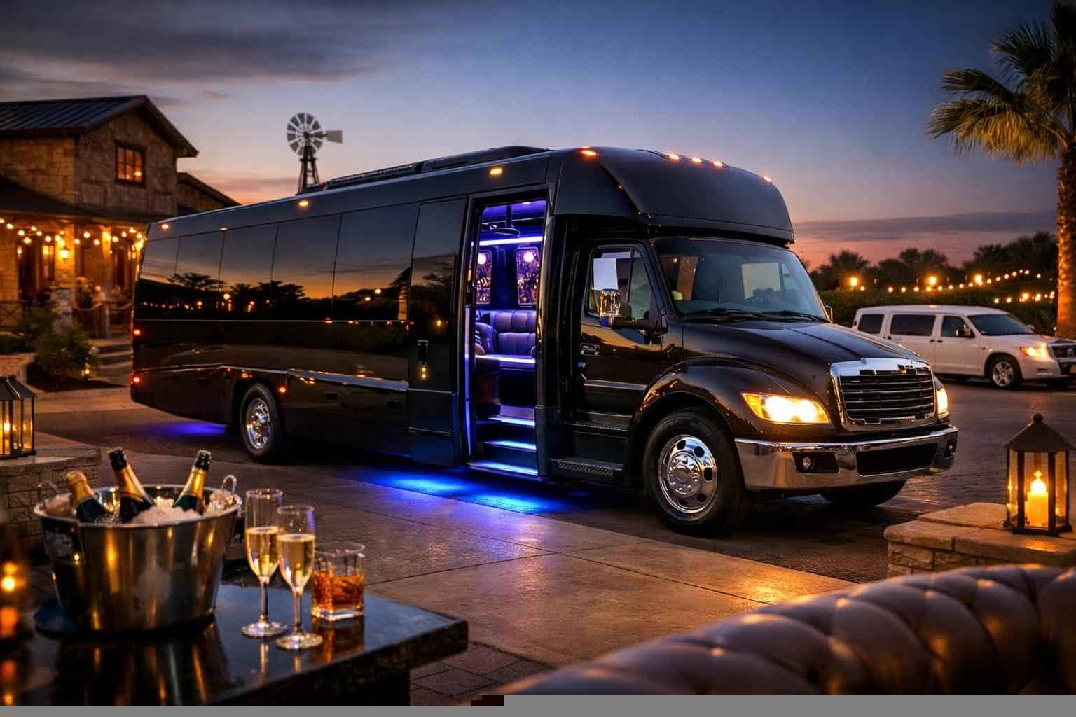Luxury Party Bus Rental in Cibolo Texas