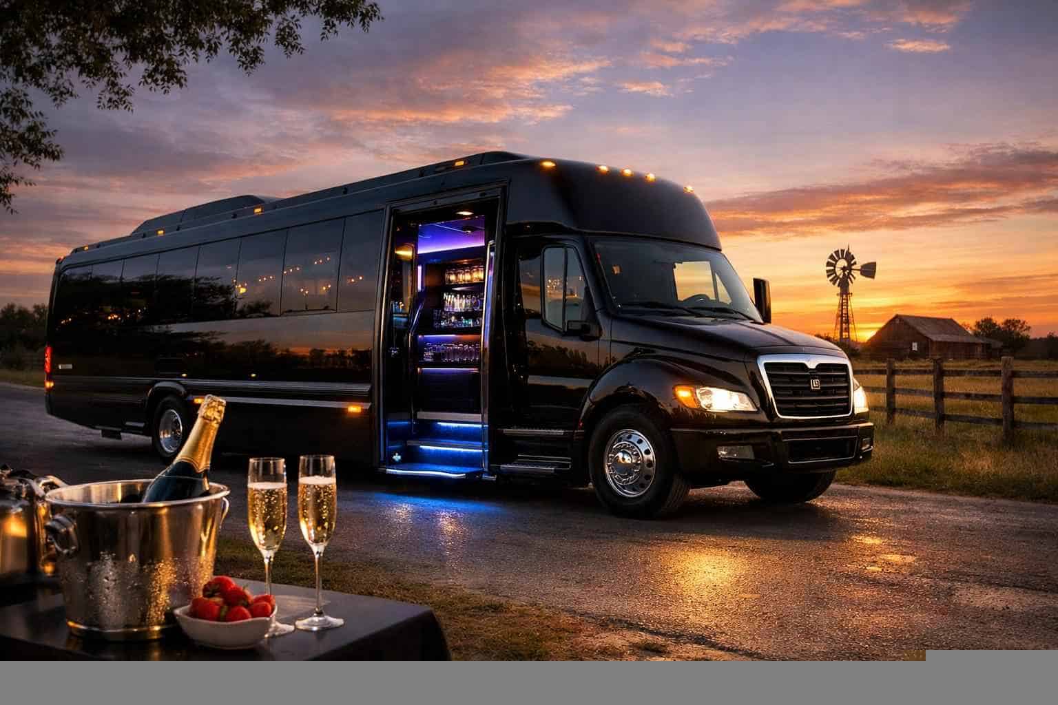 Luxury Party Bus Rental in La Vernia Texas