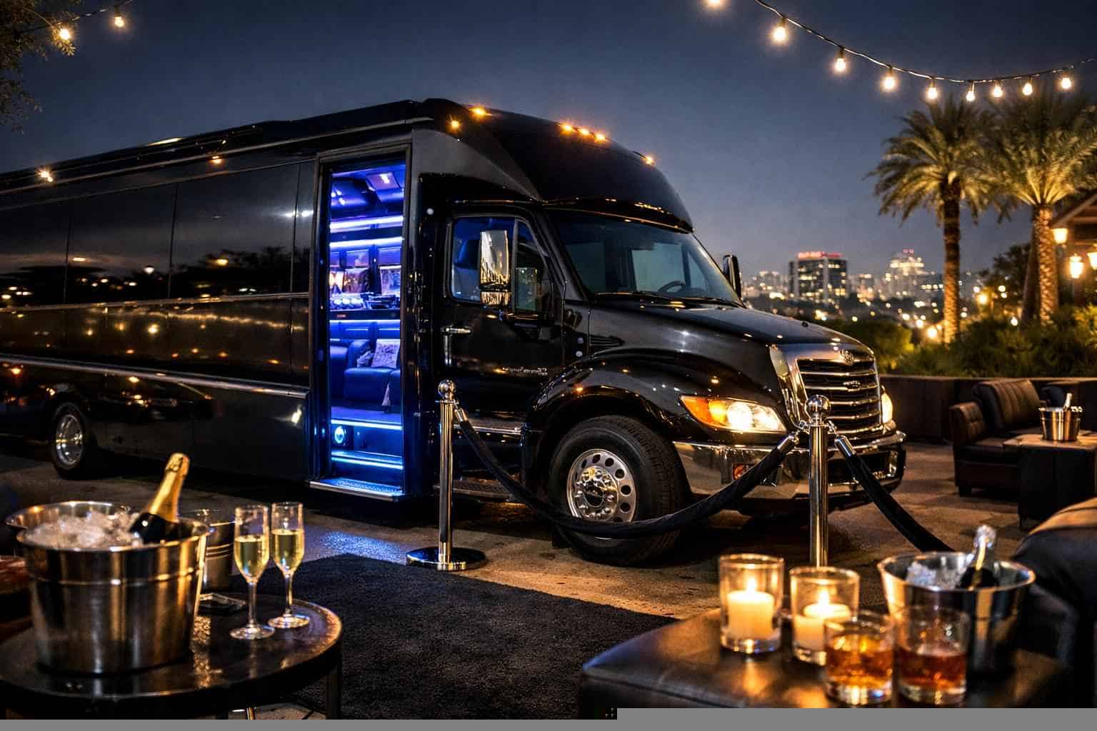 Luxury Party Bus Rental in Leon Valley Texas