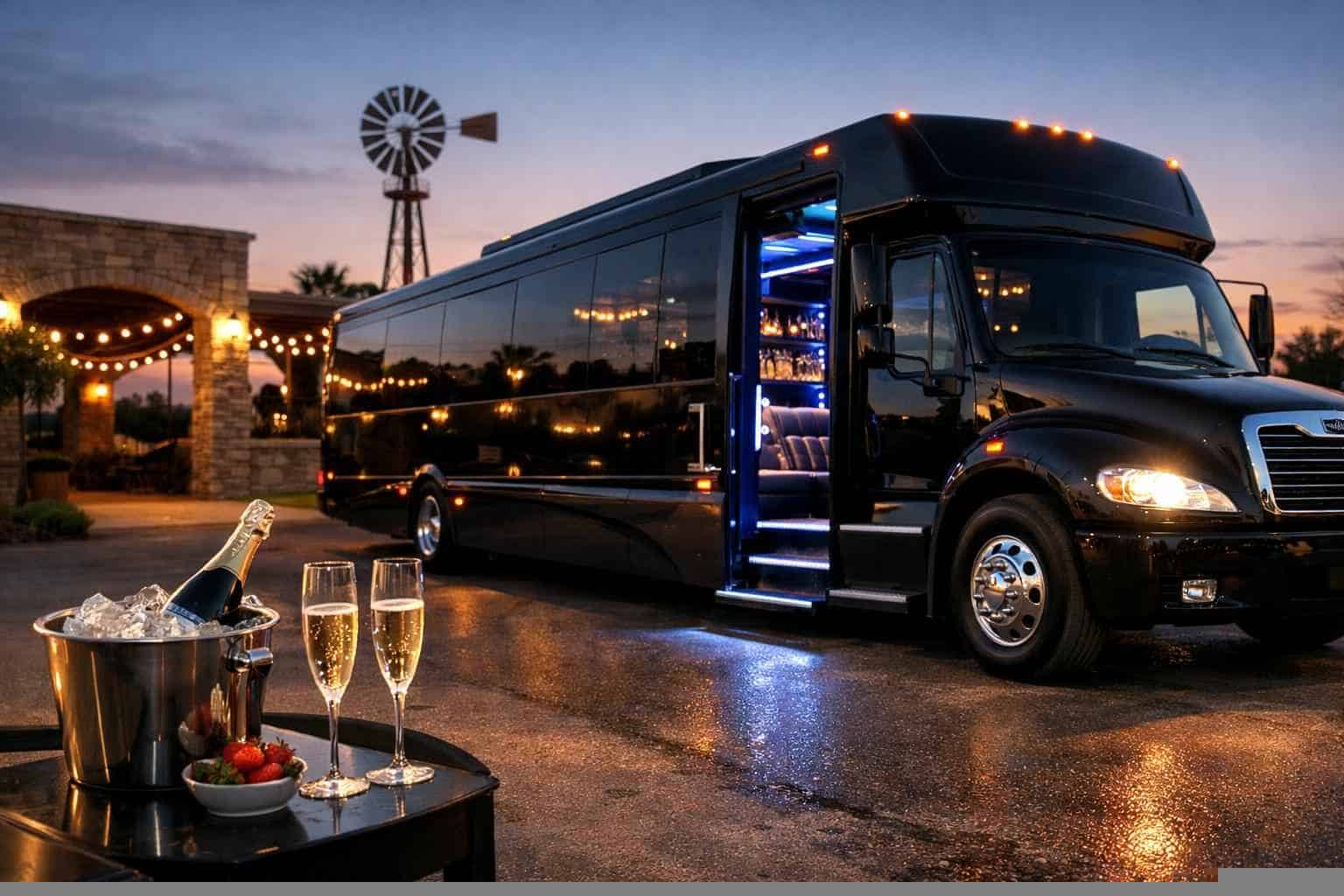 Luxury Party Bus Rental in Schertz Texas