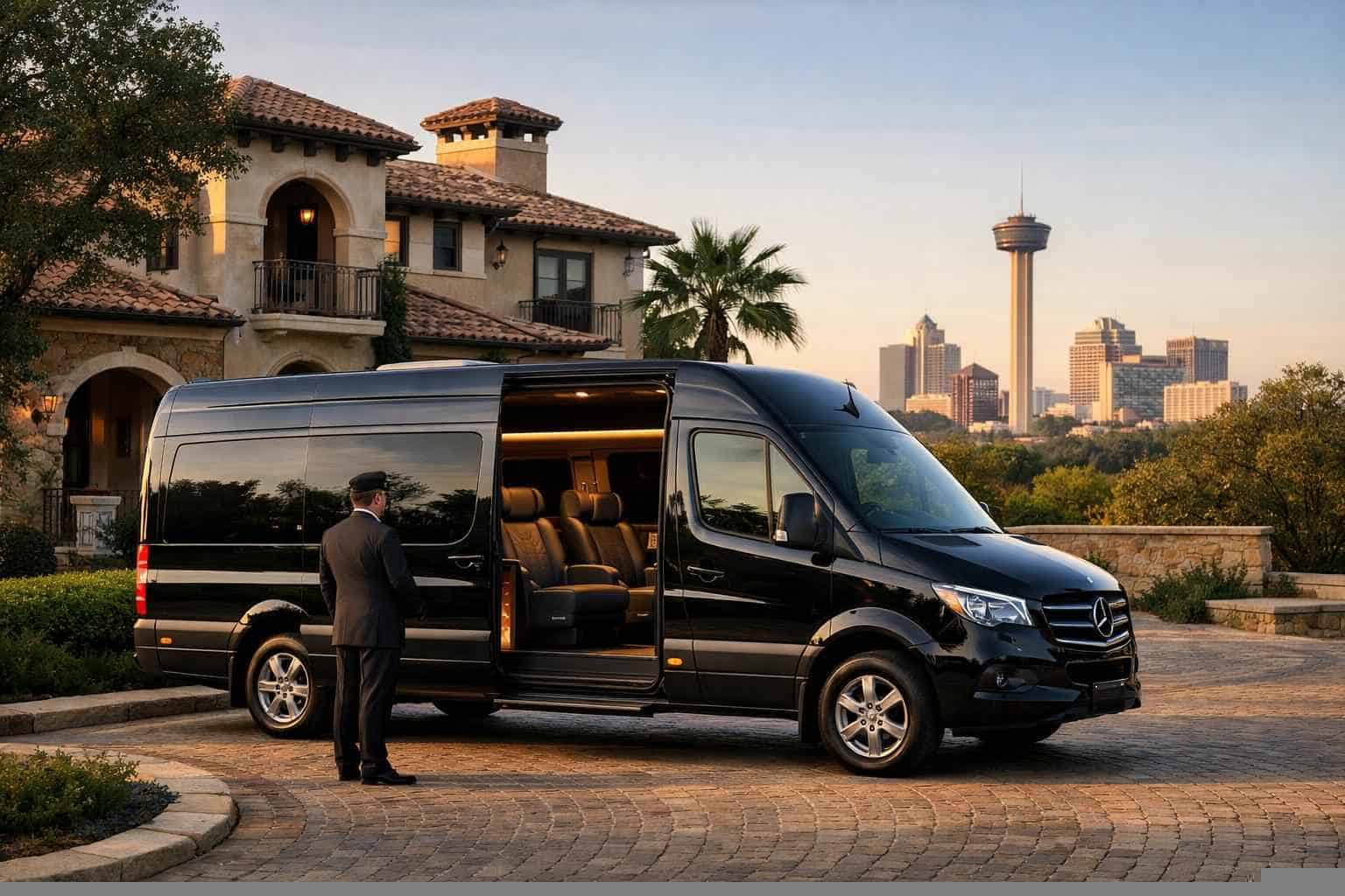 Luxury Passenger Van with Driver in Alamo Heights Texas