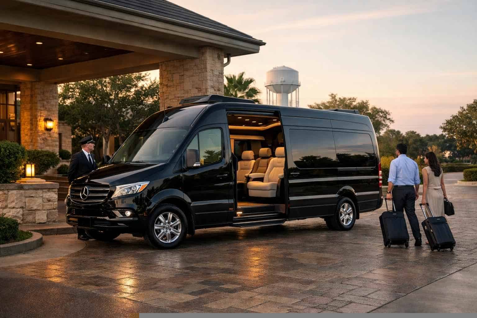 Luxury Passenger Van with Driver in Converse Texas