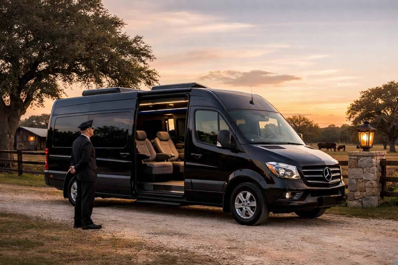 Luxury Passenger Van with Driver in La Vernia Texas