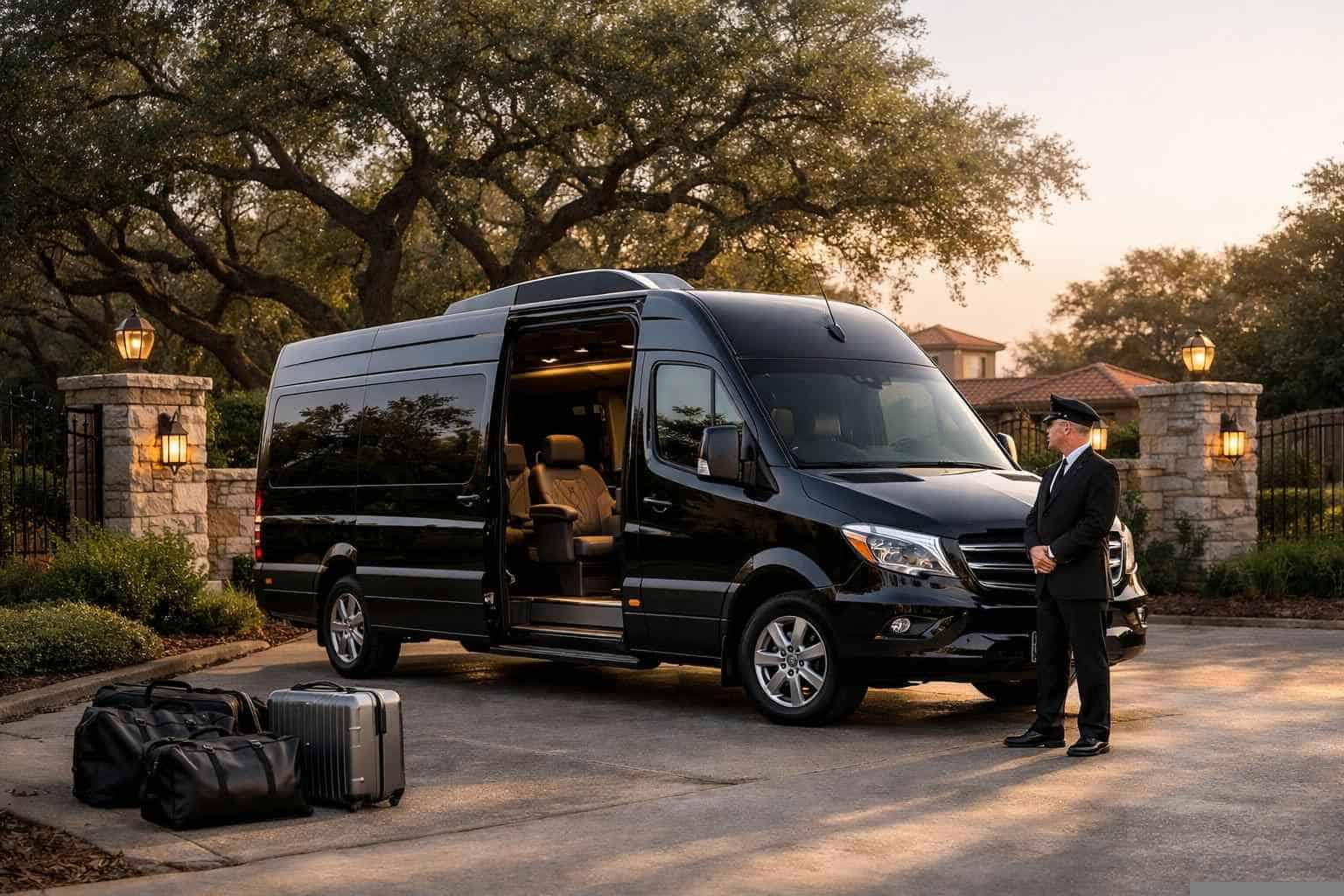 Luxury Passenger Van with Driver in Live Oak Texas