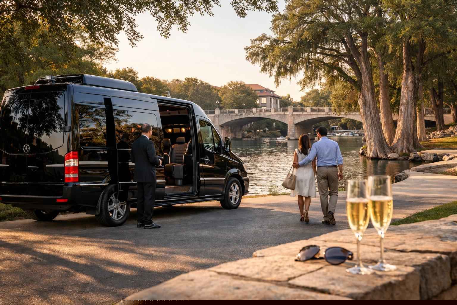 Luxury Passenger Van with Driver in New Braunfels Texas