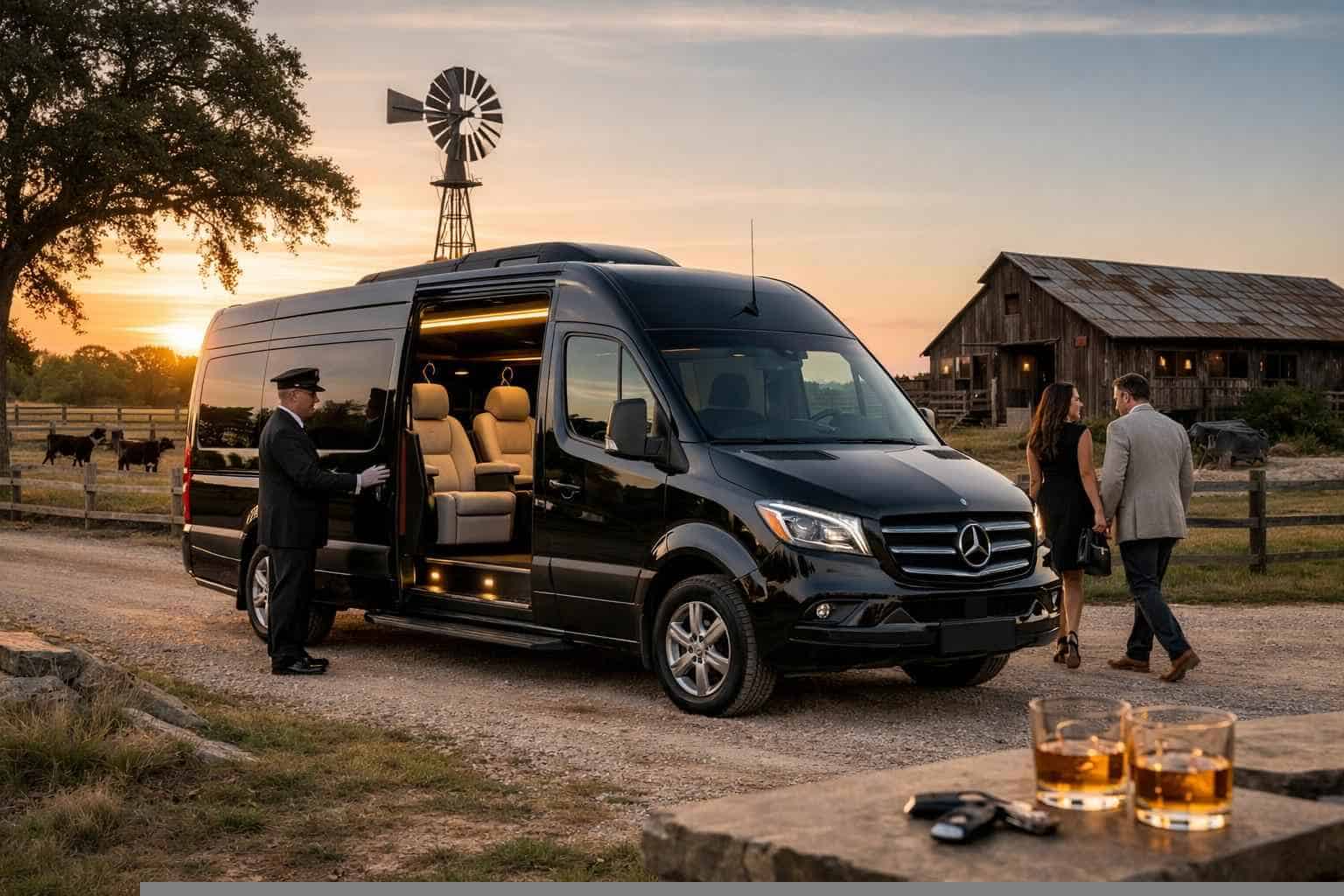 Luxury Passenger Van with Driver in Pleasanton Texas