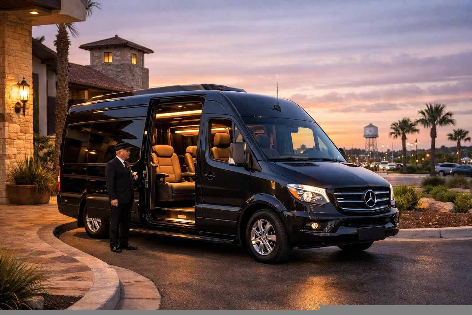 Luxury Passenger Van with Driver in Selma Texas