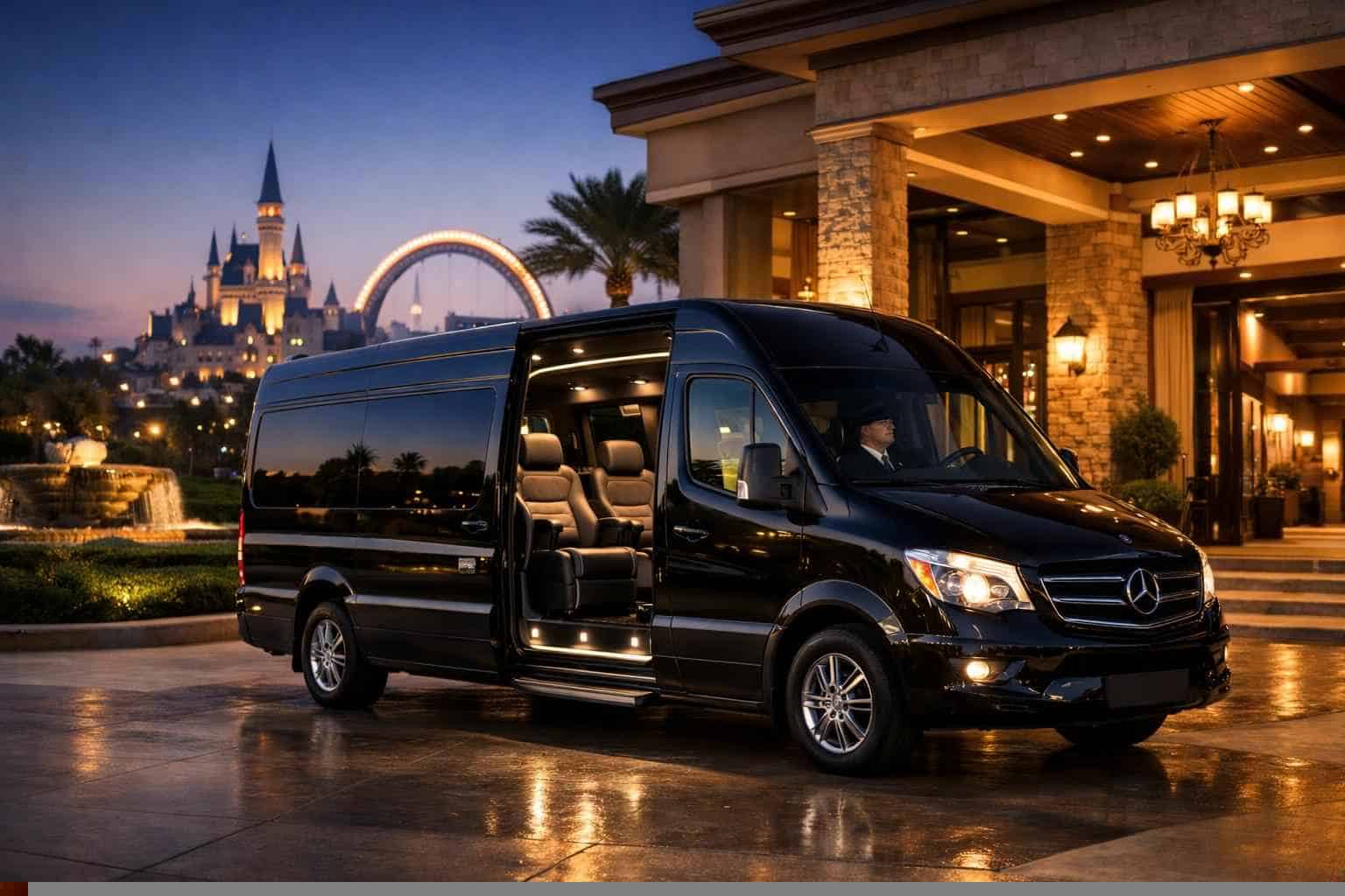 Luxury Passenger Van with Driver in Universal City Texas