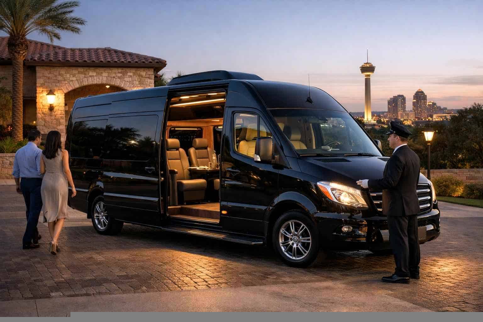 Luxury Passenger Van with Driver in Windcrest Texas