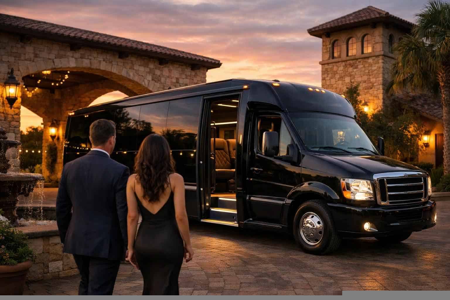 Luxury Shuttle Bus Rental in Cibolo Texas