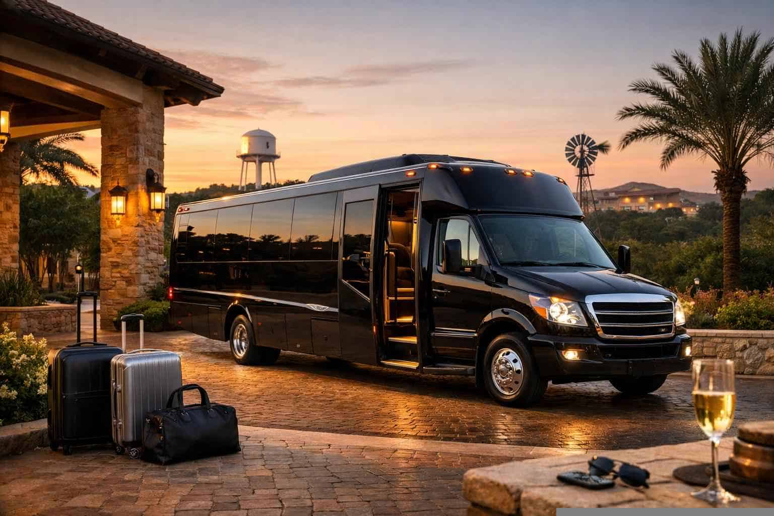 Luxury Shuttle Bus Rental in Converse Texas