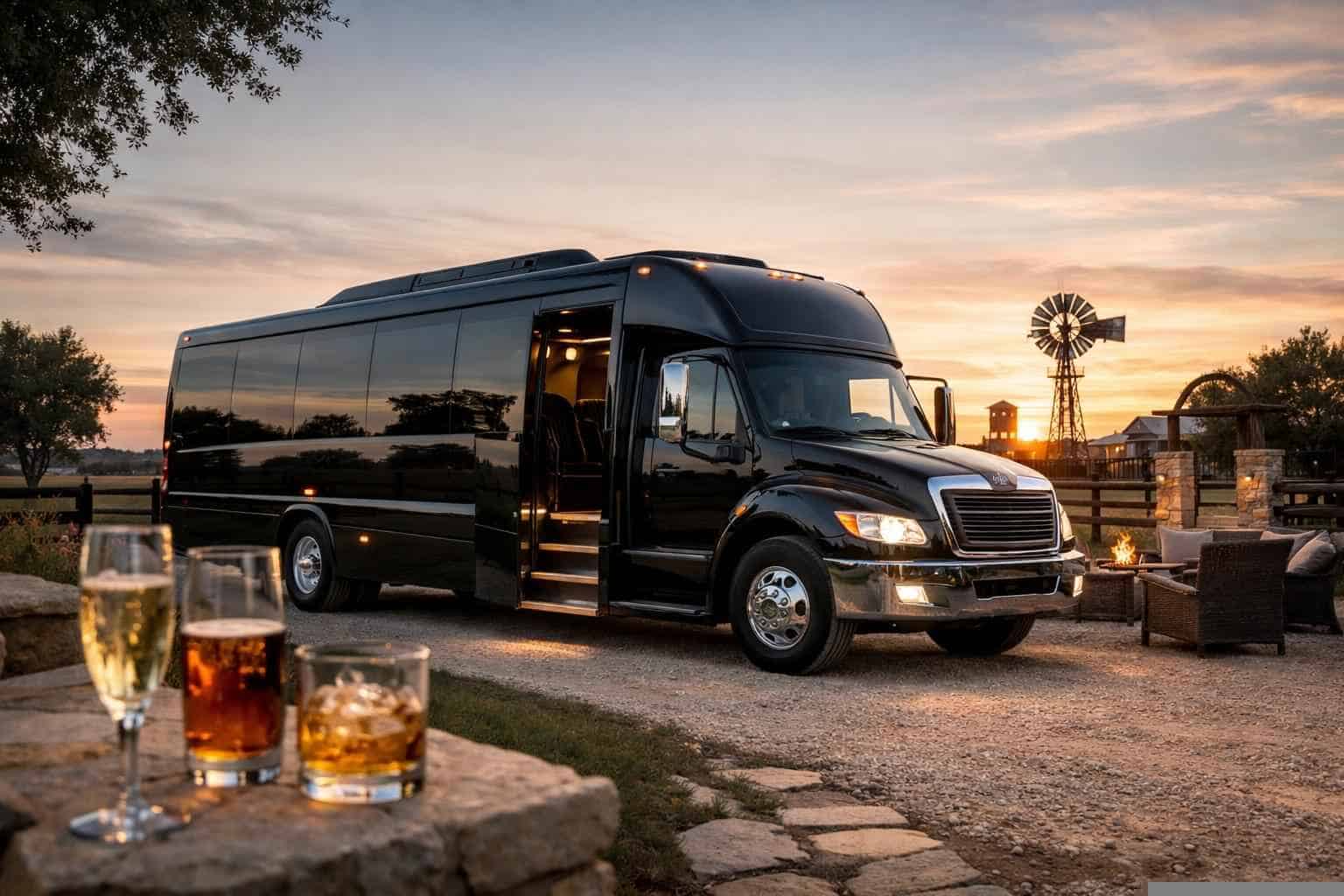 Luxury Shuttle Bus Rental in Floresville Texas