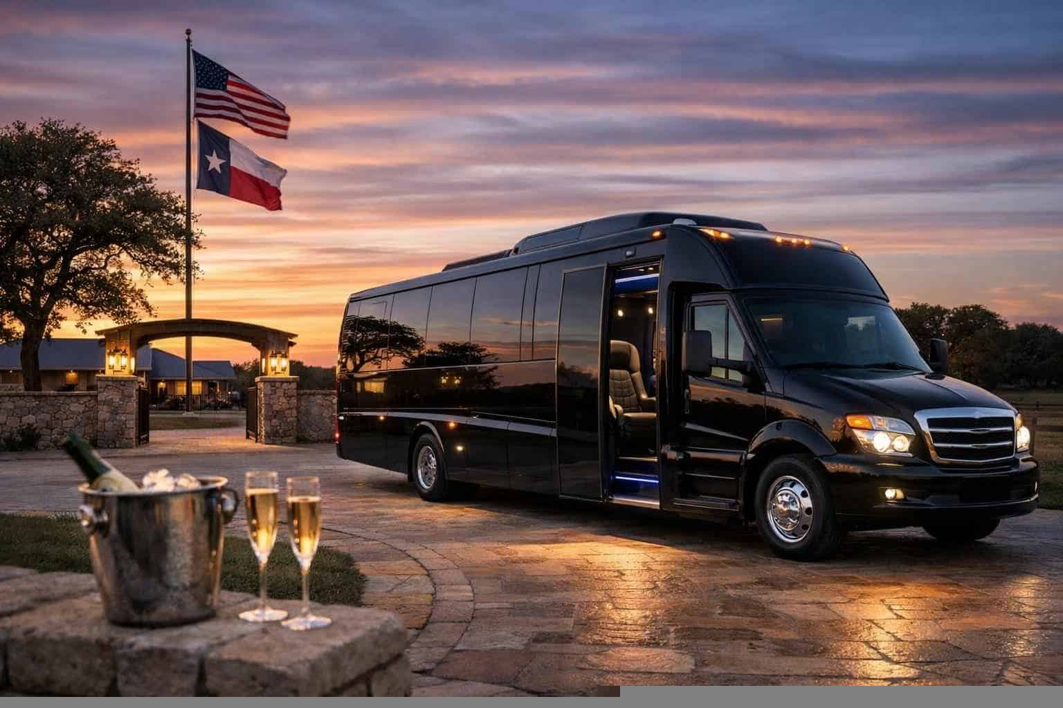 Luxury Shuttle Bus Rental in La Vernia Texas