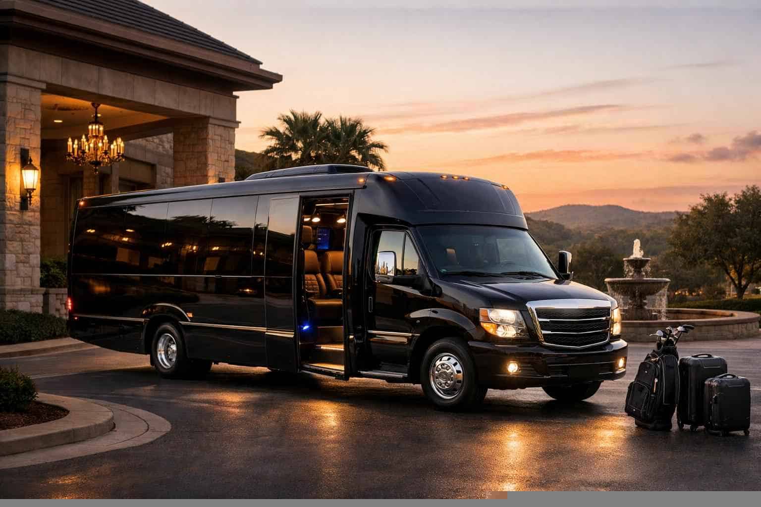 Luxury Shuttle Bus Rental in Leon Valley Texas