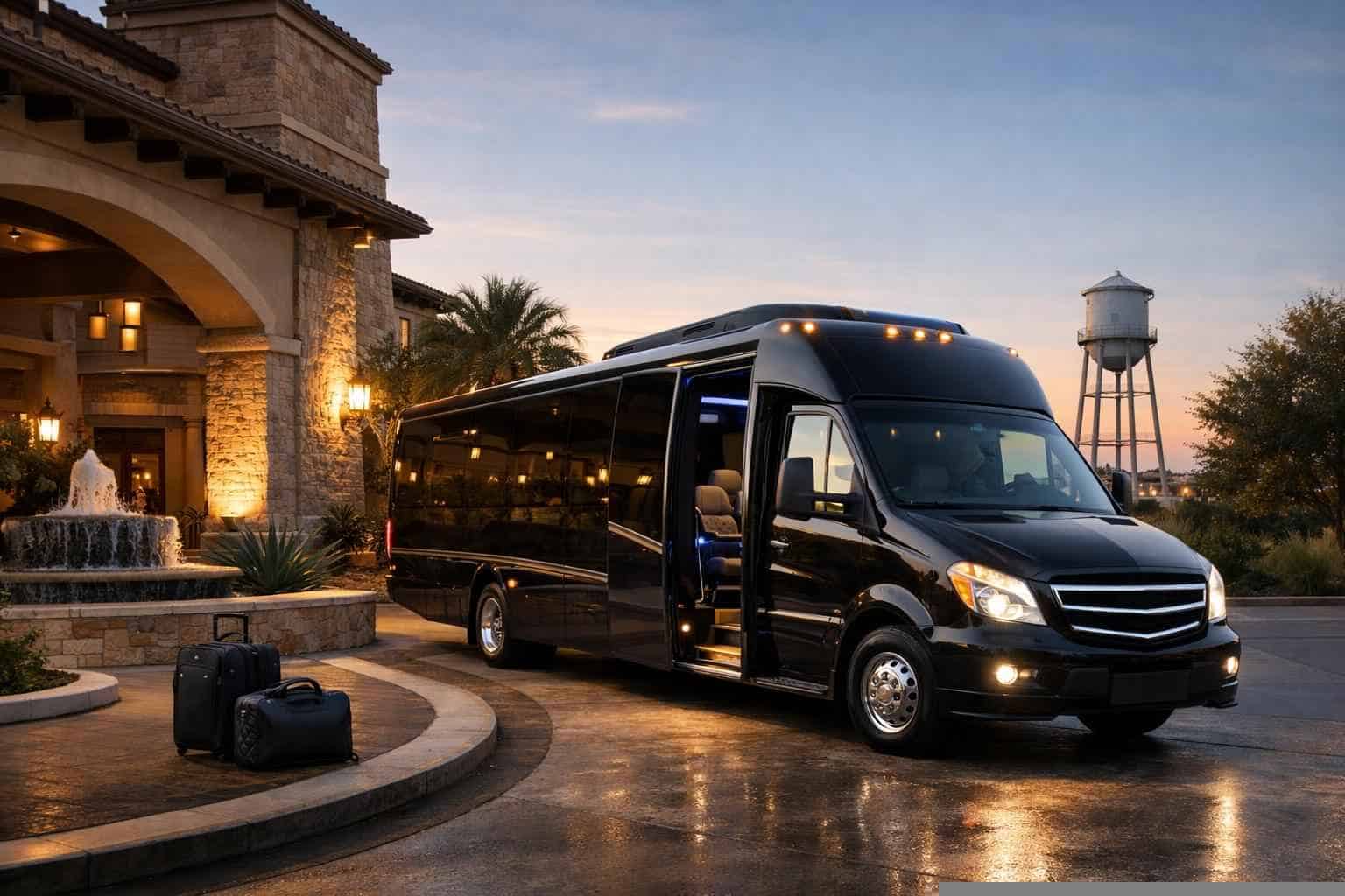 Luxury Shuttle Bus Rental in Schertz Texas