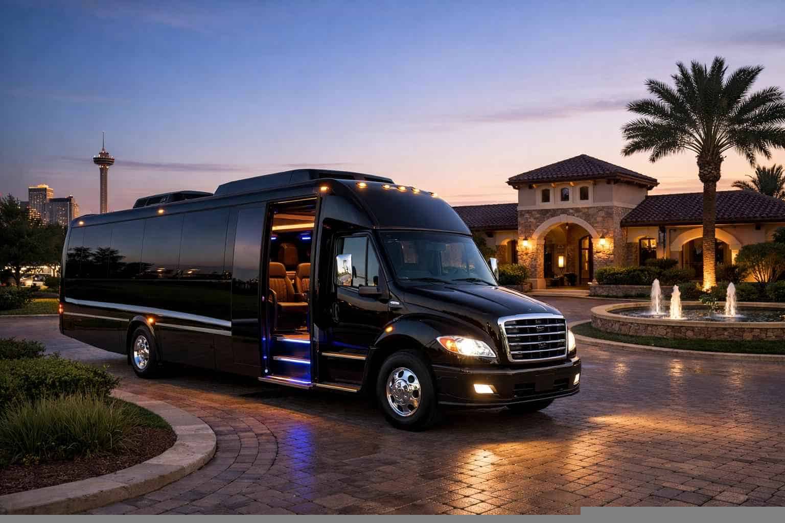 Luxury Shuttle Bus Rental In Windcrest Texas